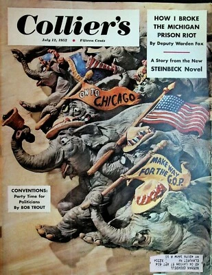 Collier's July 12 1952 Southern Michigan Prison Riot Barbara Stanwyck Luke Short - Image 1 of 3