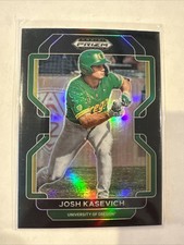 2022 Prizm Draft Picks Josh Kasevich Black Prizm #PDP60 University Of Oregon