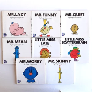 Mr. Men & Little Miss 8 Book Bundle, Vintage 1990's, Paperback, Roger Hargreaves - Picture 1 of 8