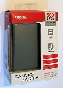Toshiba Canvio Basics 500 GB USB 3.0, externe Festplatte HDD, 1A-Zustand mit OVP - Bild 1 von 4