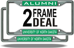 UND North Dakota ALUMNI 2 License Plate Frames - Picture 1 of 1