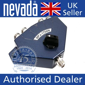 MFJ 1704N 4-fach N Typ Koaxial Antennenschalter NEU - Bild 1 von 4