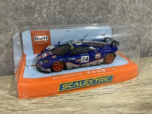 NEW Very RARE SLOT CAR SCALEXTRIC Gulf McLaren F1 GTR #24 1/32 F/S from Japan - Picture 1 of 12
