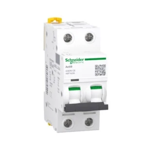 Interruptor de potencia miniatura Schneider A9F74206 Acti9 iC60N - 2P, 6 A, curva C nuevo - Imagen 1 de 1