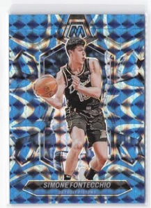 2023-24 Panini Mosaic Simone Fontecchio #133 Reactive Blue Prizm - Picture 1 of 2