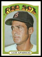1972 Topps #313 Luis Aparicio Boston Red Sox NR-MINT SET BREAK!
