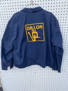 Vtg RED KAP Work Wear Jacket Blue Dillon Reloading Press Factory Employee￼￼ Coat - Picture 1 of 6