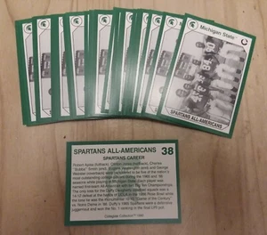 1990 Michigan State Collegiate Collection #38 SPARTANS ALL-AMERICANS Lot of (10) - Picture 1 of 1
