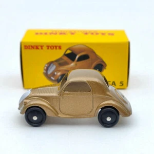 DeAgostini 1/43 Dinky Toys 35A Simca 5 modelos diecast marrón edición limitada - Imagen 1 de 7