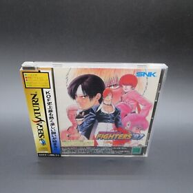 The King of Fighters 97 Sega Saturn Fighting Game with Spine Manual Japan NTSC-J