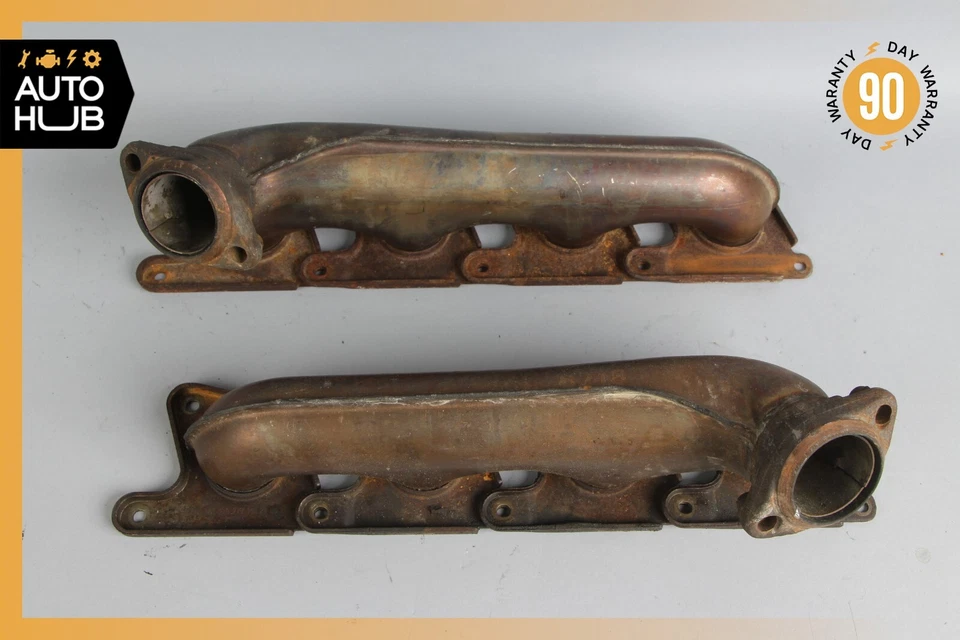 Комплект правого и левого выпускного коллектора 07–16 Mercedes R230 SL550 CLK550 5.5 V8 от оригинального производителя - Изображение 1 из 4