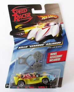 Hot Wheels Speed Racer Kellie Gearbox Kalinkov with Saw Blades MINT ON CARD 2007