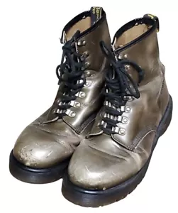 DR. MARTENS VINTAGE MADE IN ENGLAND 8217 LUG SOLE PLATEAU COMBAT HIKER BOOTS 10 - Bild 1 von 5
