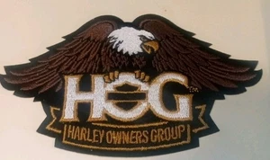 Parche grande Eagle Gold ~ Harley Davidson Owners Group HOG H.O.G. 5" - Imagen 1 de 3