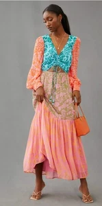 Farm Rio x Anthropologie Cutout Maxi Dress Size XS - Bild 1 von 6