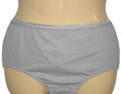 SECRET TREASURES - NUEVO - XXL (20) - GRIS - CALZONCILLO PANTY ELÁSTICO DE POLI ACANALADO SUAVE Foto 1 de 3