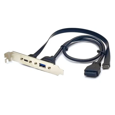Type E to USB C Female USB3.2 Front Panel Header Extension Cable - Image 1 of 4