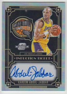 2023-24 Contenders Optic Kareem Abdul-Jabbar Biglietto di induzione Holo Prizm Auto SP - Foto 1 di 2
