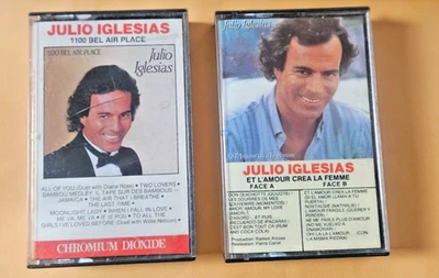 Julio Iglesias Lot 2 Tapes: Et L'amour Crea Femme - 1100 Bel Air Place Foto 1 de 4