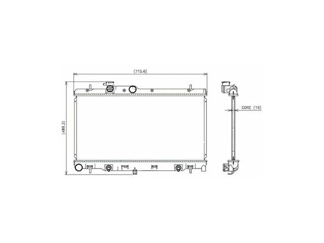 Radiador Denso 89961DQPF 2001 2003 2002 para Subaru Legacy 2000-2004 Foto 1 de 2