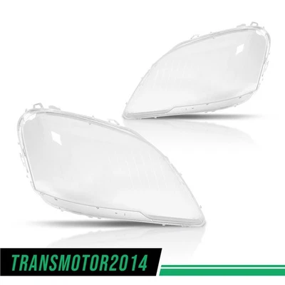 Fit For 2009-2011 Mercedes-Benz W164 ML-Class Headlight Lens Covers Left & Right Foto 1 de 4