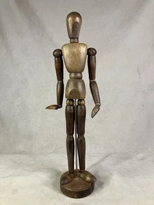 Moveable Wooden Human Art Figure 12”- Mid Century Modern 1950’s - Picture 1 of 10