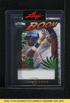 2023 Leaf Vibrance The Temple of Boom 1/1 Sammy Sosa #TTB-SS1 READ 15r3 - Image 1 of 3