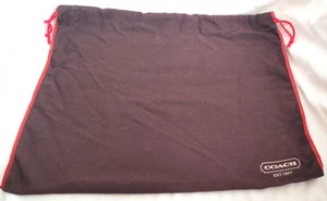 Coach Staubbeutel Aufbewahrung Schutz Kordelzug Groß Reise 14” x 16” Bänder - Bild 1 von 4
