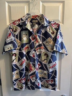 Camisa abotonada Newport tenis 100 % algodón vintage talla grande tallada con volantes hecha en EE. UU. Foto 1 de 4