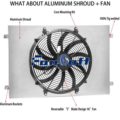 DPI503 Shroud Electric Fan Fit 1973-1978 74 Dodge Charger Coronet Mopar 7.2L V8 - Imagem 1 de 4