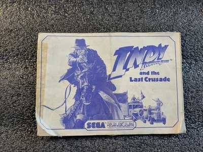 Indiana Jones Last Crusade Sega Master System Instruction Manual (U.S. Gold) - Image 1 of 4