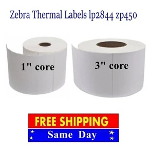 Etichette 4x6 spedizione termica diretta/codice a barre per Zebra Eltron 2844 ZP450 1"" 3"core - Foto 1 di 12