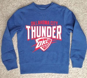 Child Size OKLAHOMA CITY THUNDER CREW Crewneck Sweatshirt okc YOUTH XS 5 & S 6-7 - Picture 1 of 4