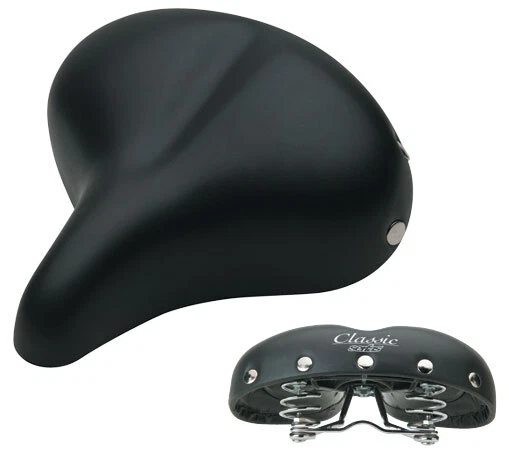 Serfas CC100 Classic Cruiser Saddle Black