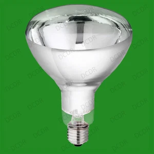 1x 250W R125 Infrared Heat Lamp Clear Finish 125mm Hard Glass E27 Reptiles Chick - Picture 1 of 1