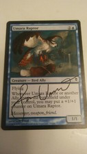Umara Raptor SIGNED by Sam Woood  Magic the Gathering