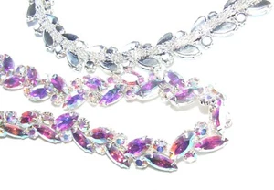 92 cm Long Diamante Crystal Shiny Chain Fashionable Rhinestone for Embellishing - Picture 1 of 8