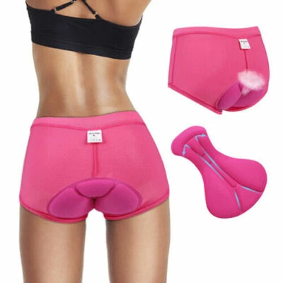 3D Cycling Gel Padded Underwear Bicycle Underpants Shockproof Shorts Men Women - Image 1 of 4