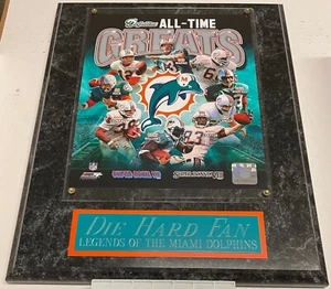 DIE HARD FAN MIAMI DOLPHINS FRAMED 8X10 PHOTO-MAN CAVE ART-12X15 WALL PLAQUE - Picture 1 of 3