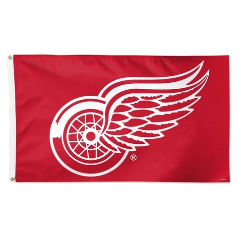 DETROIT RED WINGS LOGO 3'X5' TEAM FLAG NEW WINCRAFT 👀 Cover