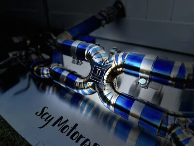 Chevrolet Corvette C8 2019-2025 completo titanio sistema de escape Catback sin válvula Foto 1 de 4