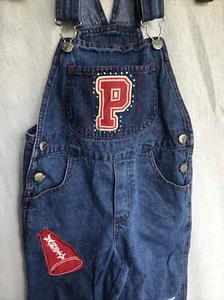 Denim Varsity disney kids youth girls size 4/5 sparkly overalls denim jean Used - Picture 1 of 12