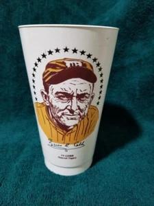 1973 TY COBB 7-11 HALL OF FAME SLURPEE CUP DETROIT TIGERS - Bild 1 von 2