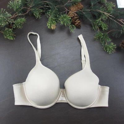 Sujetador Vanity Fair Talla 36C Beige Acolchado Con Aros Cierre Ajustable Espalda *Nota Foto 1 de 4
