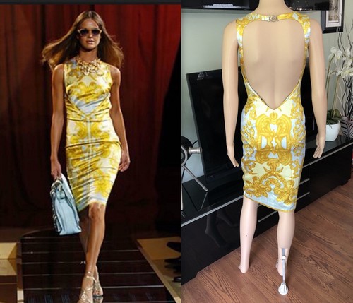 Abito sexy passerella VERSACE S S 2005 IT 40