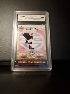 2005-06 Upper Deck Phenomenal Beginings #19 SIDNEY CROSBY ROOKIE GMA 10