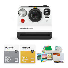 Lot d'appareils photo instantanés Polaroid Now VF I type bande avec film et accessoires