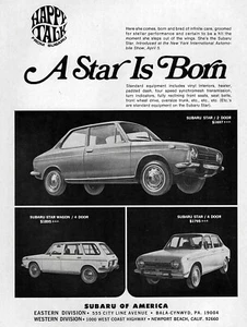 1969 Subaru Star "A Star Is Born" Original Print Ad - Picture 1 of 1
