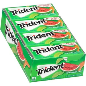 Trident goma sin azúcar, sandía, 12/PK - Imagen 1 de 1