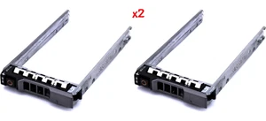 X2 Dell 2.5" SAS SATA Tray Caddy KG7NR/0KG7NR fr R820 R720 R620 R520 R320 T420 - Picture 1 of 4